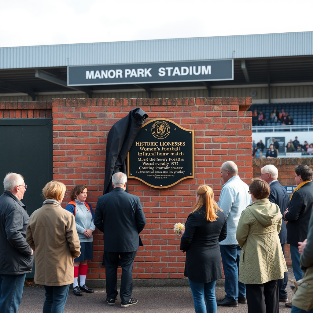 Historic Lionesses commemorative plaque unveiled in Nuneaton